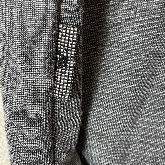 Luka Dilong‎ Pullover Mens 48 Gray 1/4 Zip Mock Neck Knit Long Sleeve Stretch - Picture 11 of 13